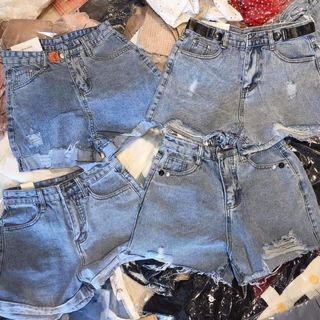 Short jeans cạp cao