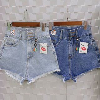 Short jeans cạp cao