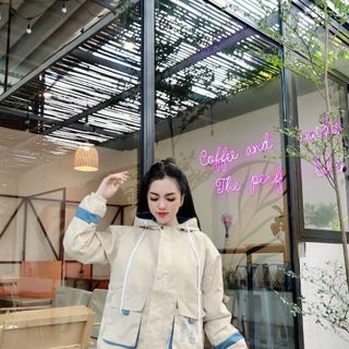 Áo khoác kaki hộp EQIPMENT rẻ đẹp