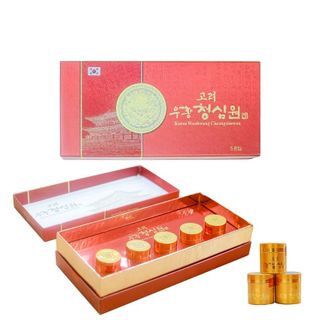 Ngưu Hoàng Thanh Tâm(phòng chống đột quỵ) Korea Woodwang - Hộp 5 viên
