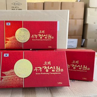 Ngưu Hoàng Thanh Tâm(phòng chống đột quỵ) Korea Woodwang - Hộp 5 viên