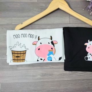 Set đồ bộ in hình bò sữa siêu dễ thương