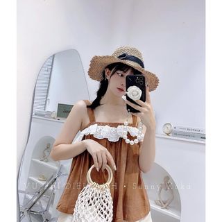 Sét 2 dây phối ren ngực
