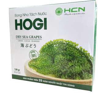 Rong nho tách nước HOGI, Rong nho tách nước tặng kèm nước sốt mè rang