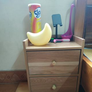Tủ đầu giường gỗ 2 ngăn nhỏ gọn phủ melamine chống xước ẩm mốc