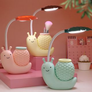 Đèn Để Bàn Hình Ốc Sên Kèm Ống Đựng Bút