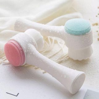 Cọ massage rửa mặt KOREA 2 đầu 3D gai silicon