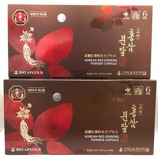 Hồng sâm Hàn Quốc BIO nguyên chất 100% dạng viên hộp 60 viên 250 mg