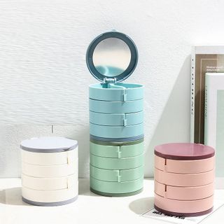 Hộp đựng trang sức 4 tầng có gương