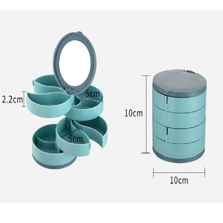 Hộp đựng trang sức 4 tầng có gương