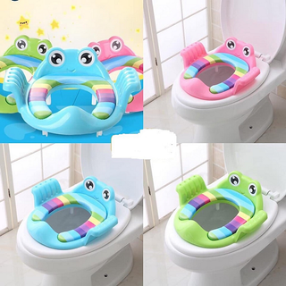 Miếng Lót Thu Gọn Bồn Cầu Có Tay Vịn Cho Bé