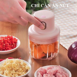 Máy xay mini cầm tay đa năng sạc pin 250ml (chiếc)