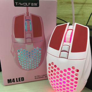CHUỘT GAMING TWOLF M4 FULL HỒNG USB CÓ LED