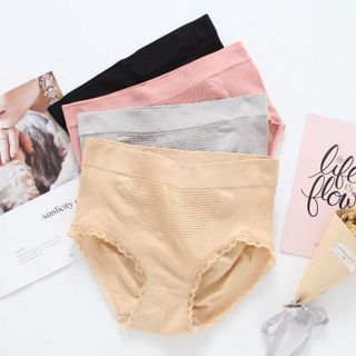 Quần lót cotton ôm mông lưng cao vải kháng khuẩn Freesize