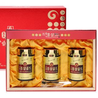 Cao hồng sâm Hàn Quốc 6 năm tuổi chính hãng Bio Apgold hộp 3 lọ x 240g