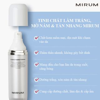 TINH CHẤT ĐẶC TRỊ LÀM TRẮNG, MỜ NÁM & TÀN NHANG | MIRUM GLOW SYNERGY SERUM