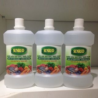 Nước Rửa Rau Củ Quả Thực Phẩm Diệt khuẩn 99.99% VBT Sunred 500ml