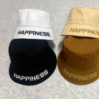 Nón vành logo thêu HAPPINESS chất kaki bố siêu xịn giá sỉ