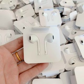 Tai nghe IPhone siu giấy chân dẹp rep 1:1 kết nối bluetooth dây in seri bass đủ như tai bóc máy