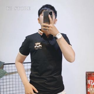 Áo thun nam DG phối bo cổ bo tay