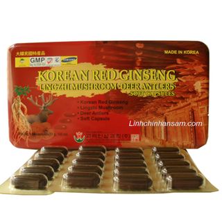 Sâm nhung linh chi Hàn Quốc Bio Apgold dạng viên hộp 60 viên