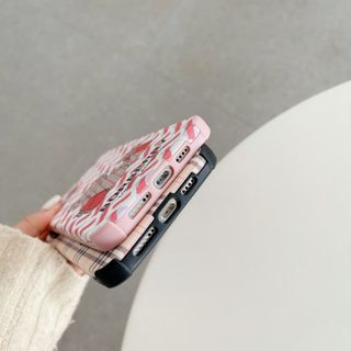 Ốp da viền vuông chống sốc in hình Gấu IPhone 6 đến 12 Pro Max