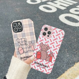 Ốp da viền vuông chống sốc in hình Gấu IPhone 6 đến 12 Pro Max giá sỉ