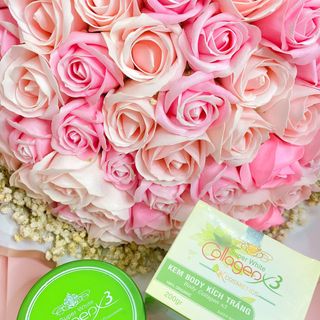 Kem body x3 colagen hộp xanh
