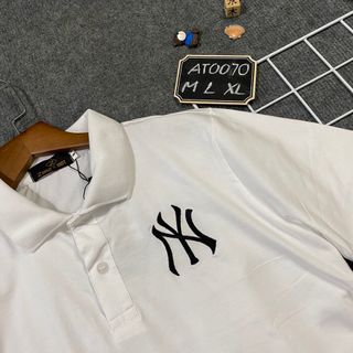 Áo thun nam Mẫu in NY phối sọc ngang lưng