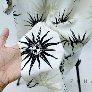 Áo sơ mi nam form vừa vải Hàn Quốc hình mặt trời (Hàng thiết kế - Zuhaus)