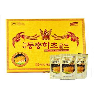 Đông Trùng Hạ Thảo Hộp Kwangha Gỗ Vàng Cao Cấp 60 Gói x 30ml