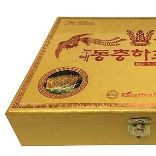 Đông Trùng Hạ Thảo Hộp Kwangha Gỗ Vàng Cao Cấp 60 Gói x 30ml