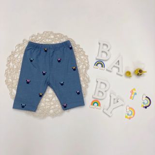 Quần legging lửng bé gái lên từ vải xuất dư, chất cotton mềm mát, Size 1-8