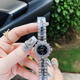 Đồng hồ ro,lex nữ đính đá cực sang mặt tròn