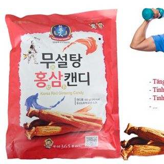 Kẹo hồng sâm Hàn Quốc không đường 365 gói 500g