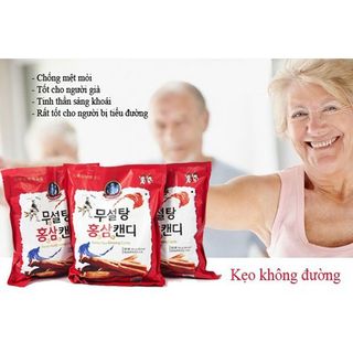 Kẹo hồng sâm Hàn Quốc không đường 365 gói 500g