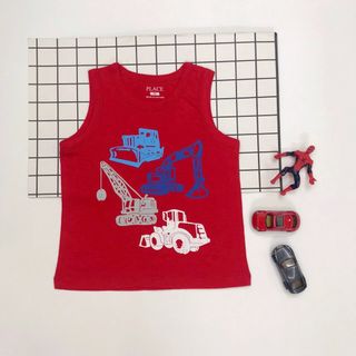 Áo thun ba lỗ bé trai, size 1-5, hàng made in VN, chất cotton