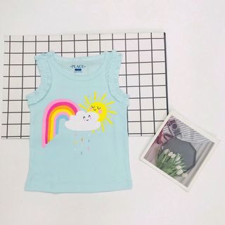 Áo thun ba lỗ bé gái size 1-5