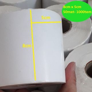 DECAL IN TEM NHÃN KÍCH THƯỚC TEM 80mm X 50mm