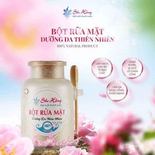 Bột rửa mặt Sắc Hồng - 100g - sạch mịn da - giảm nhờn - ngừa mụn