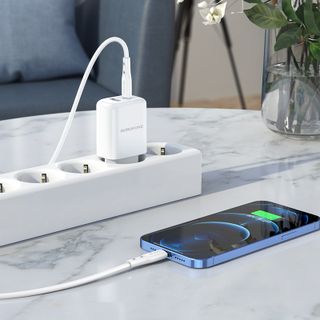Bô Cóc Cáp Sạc Nhanh BN4 PD3.0 20W Borofone - 1 Cổng Sạc USB, 1 Cổng Sạc Type-C chuẩn US