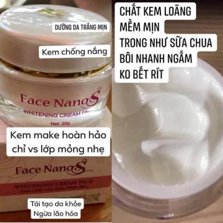 Kem dưỡng trắng da Face Nano S Sắc Hồng - 20g