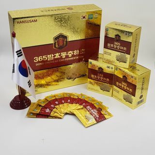 Nước Chiết Xuất Đông Trùng Hạ Thảo Lên Men 365 Hộp 60 Gói x 30ml