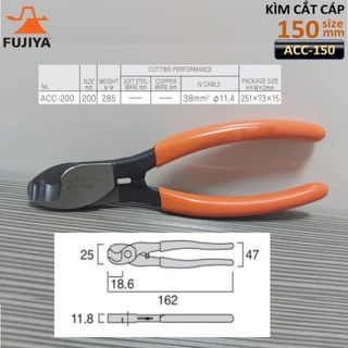Kìm cắt cáp Fujiya ACC-150 tiêu chuẩn Nhật 6″/150mm
