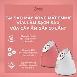 Máy Xông Mặt Emmié by Happy Skin Cấp Ẩm Sâu Cho Da Nano Ionic Facial Steamer & Humidifier