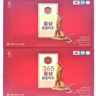 Cao hồng sâm đông trùng hạ thảo 365 Hàn Quốc ( 240gr x 4 lọ)