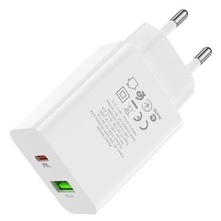 Cóc Sạc Nhanh BA56A PD3.0 20W Borofone - 1 Cổng Sạc USB, 1 Cổng Sạc Type-C chuẩn EU