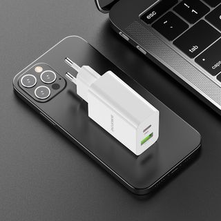 Cóc Sạc Nhanh BA56A PD3.0 20W Borofone - 1 Cổng Sạc USB, 1 Cổng Sạc Type-C chuẩn EU