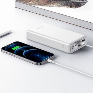 Pin sạc dự phòng BJ11 Borofone dung lượng 30000mAh, 4 cổng sạc USB, 1 cổng sạc Type C, có màn LCD hiển thị dung lượng pin