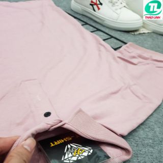 ÁO THUN CỔ TRỤ CHÂN SƠ MI-XANH DEN